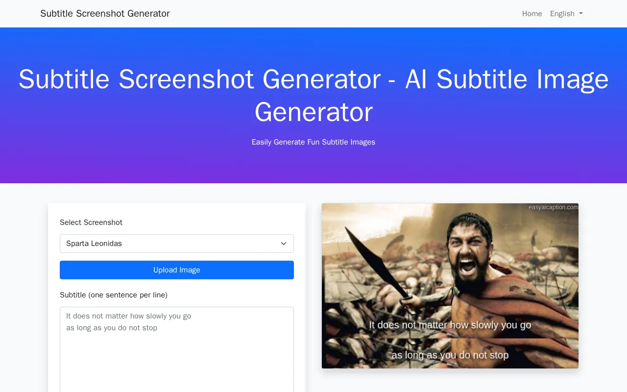 easyaicaption.com — preview screenshot