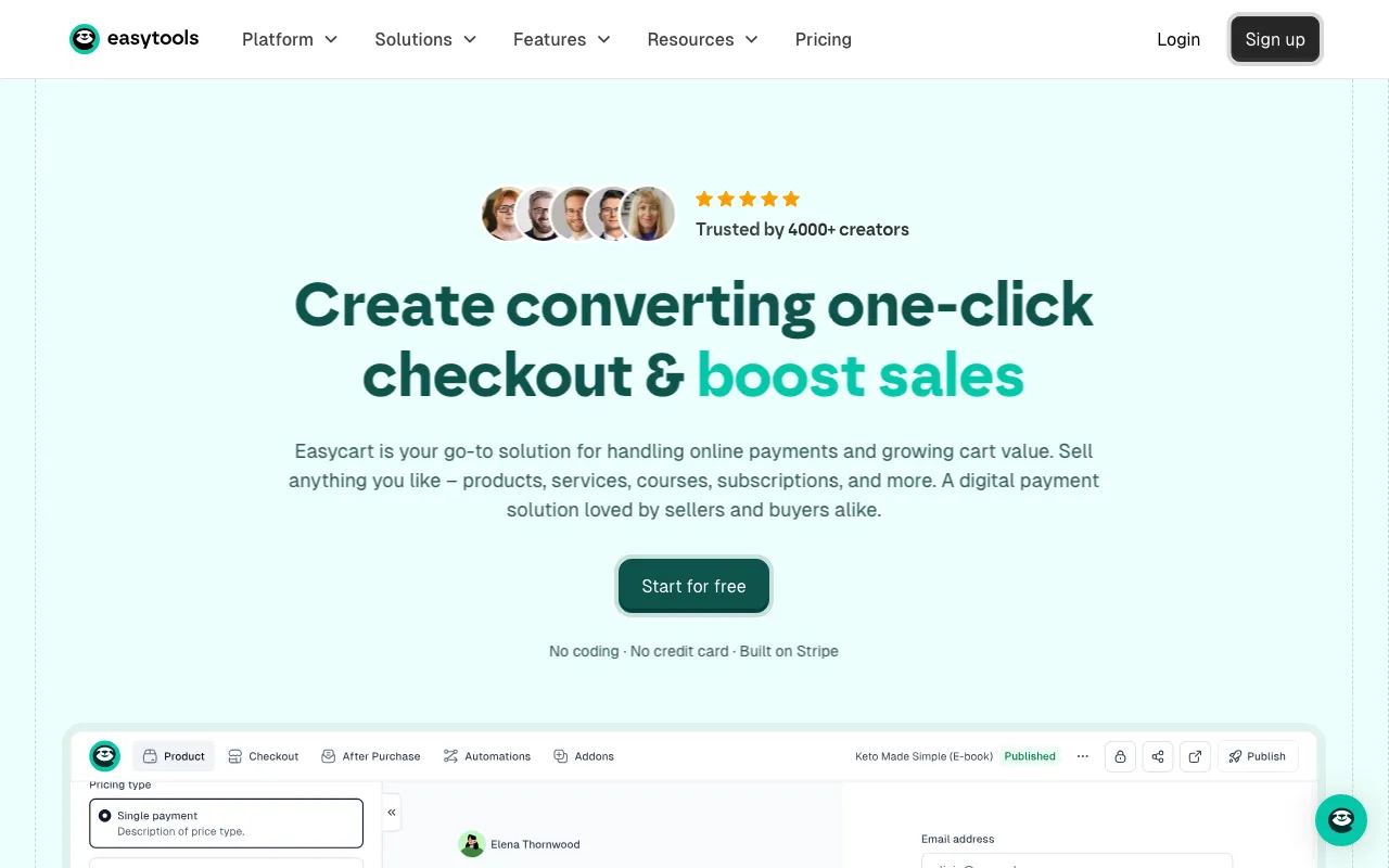 Easycart — preview screenshot