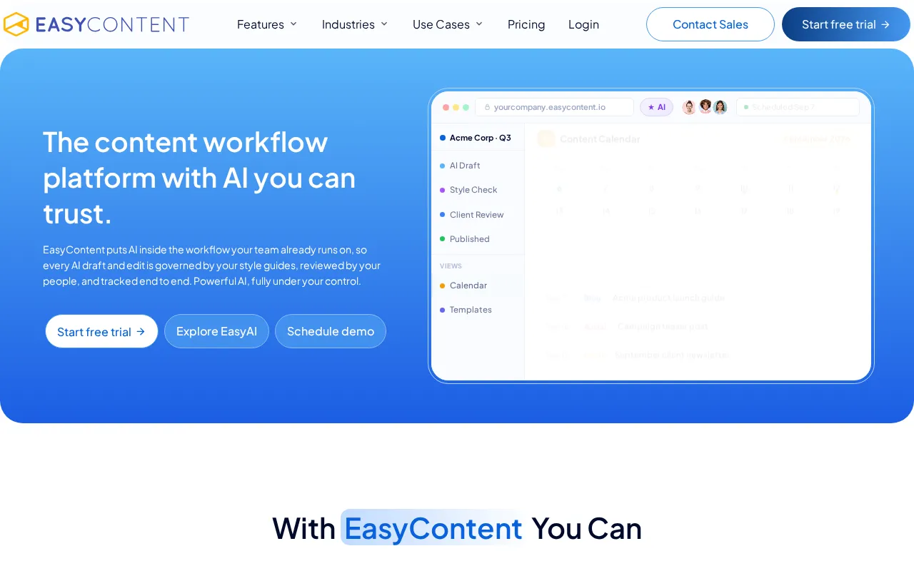 EasyContent — preview screenshot