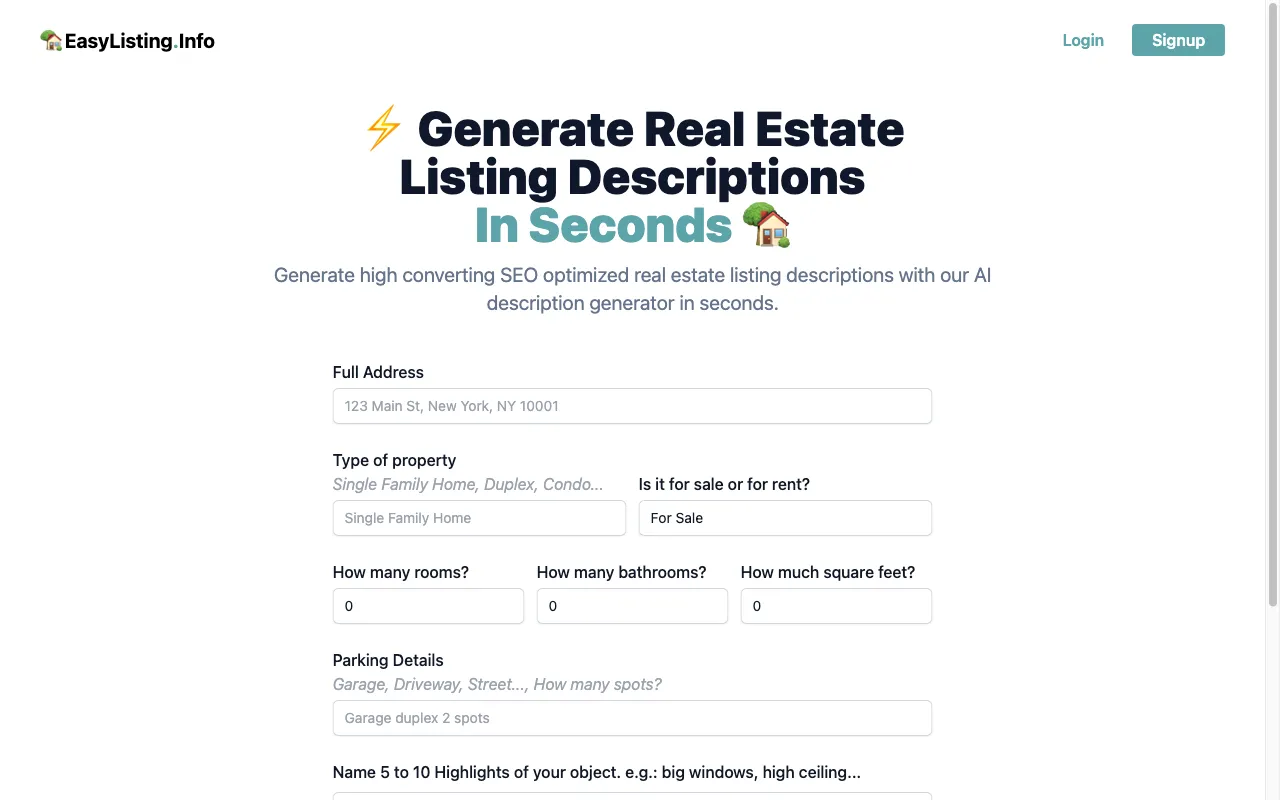 EasyListing.Info — preview screenshot