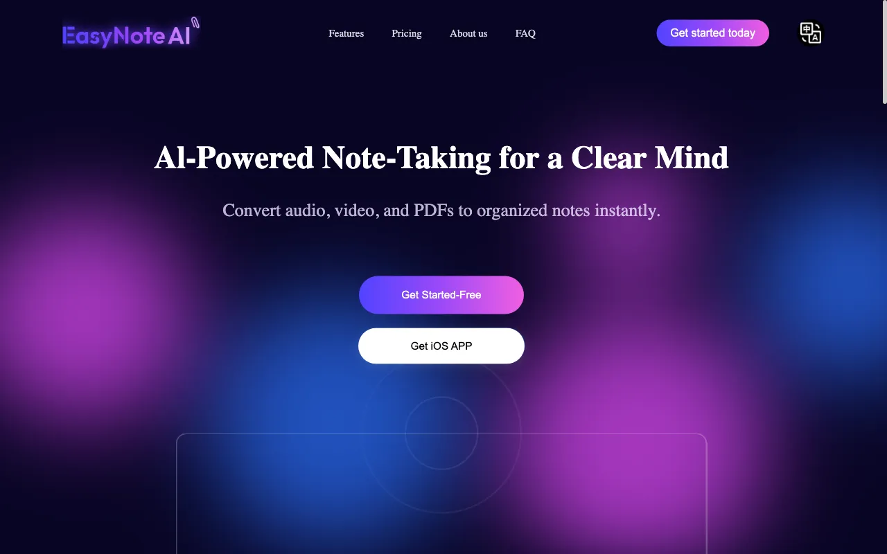 EasyNoteAI — preview screenshot