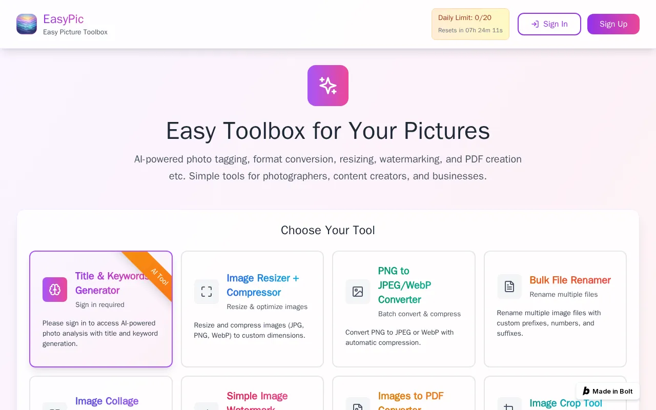 EasyPic.app — preview screenshot