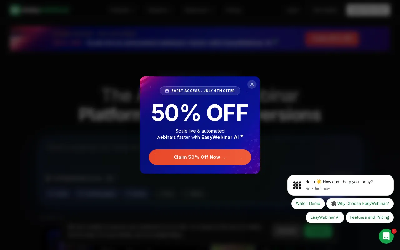 Easywebinar — preview screenshot