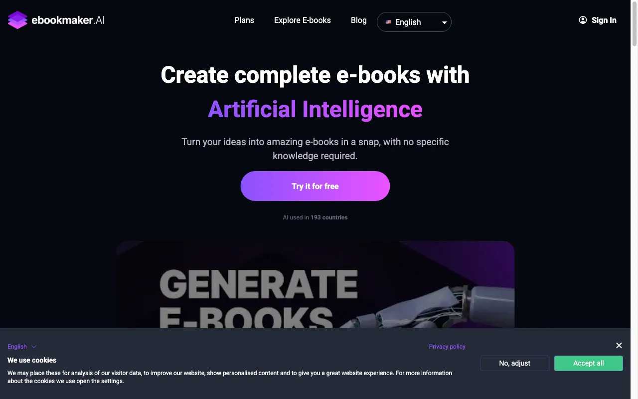 ebookmaker.ai — preview screenshot