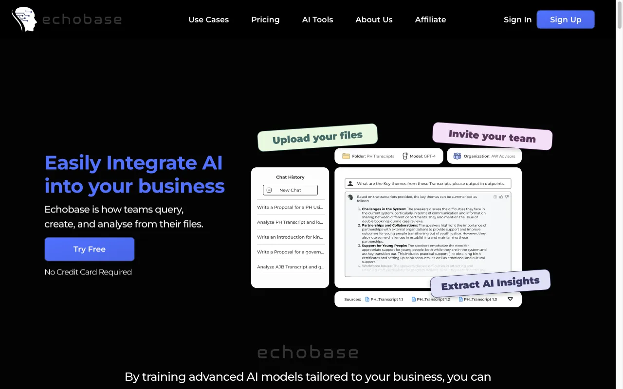 Echobase AI — preview screenshot