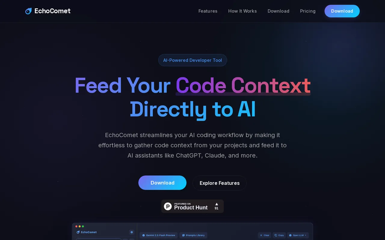 EchoComet — preview screenshot