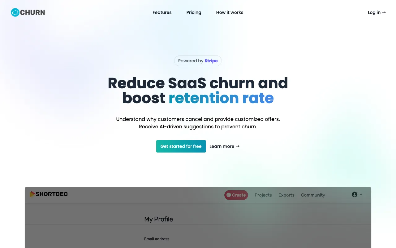 Echurn — preview screenshot