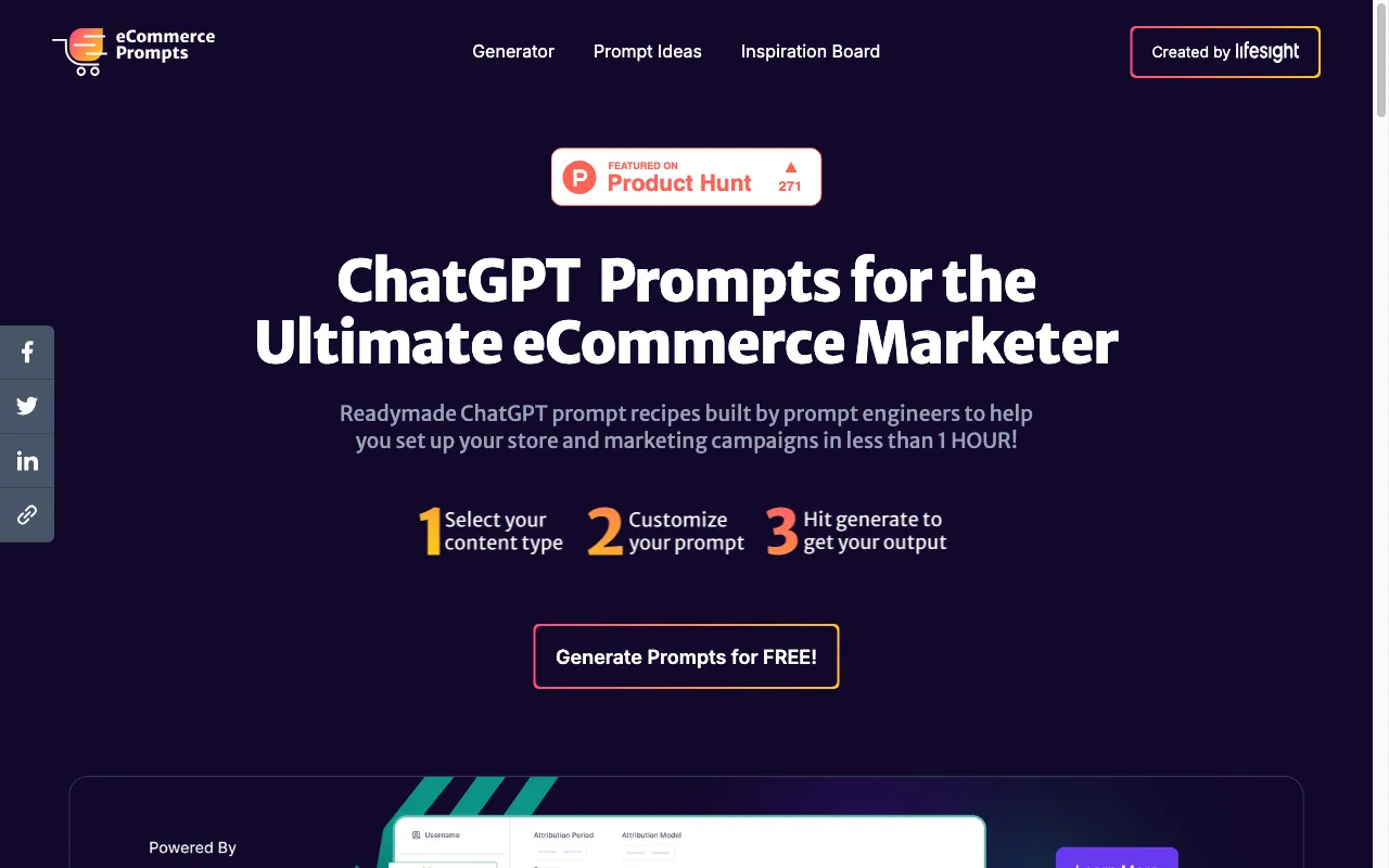 eCommerce Prompt Generator — preview screenshot