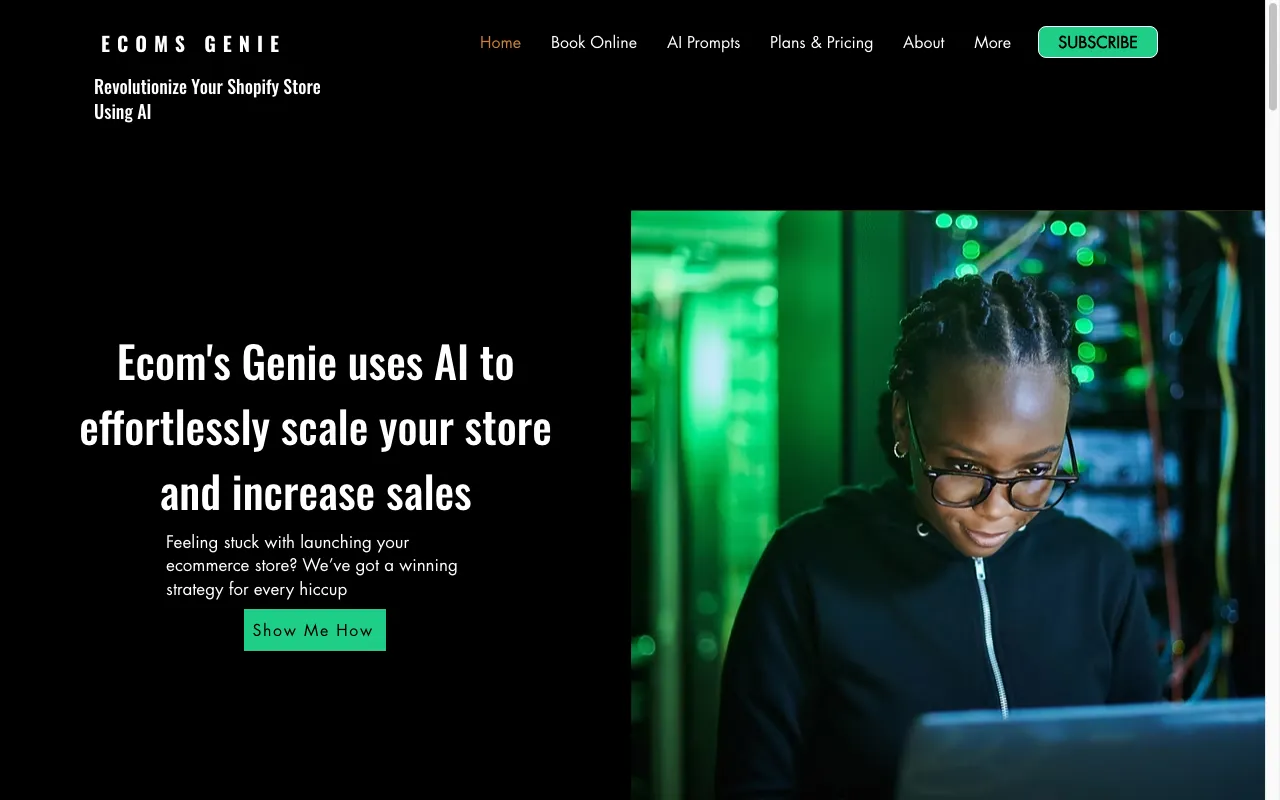 Ecoms Genie AI — preview screenshot