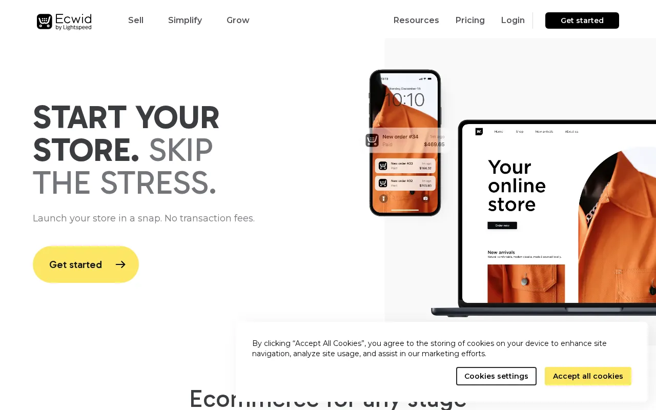 Ecwid — preview screenshot