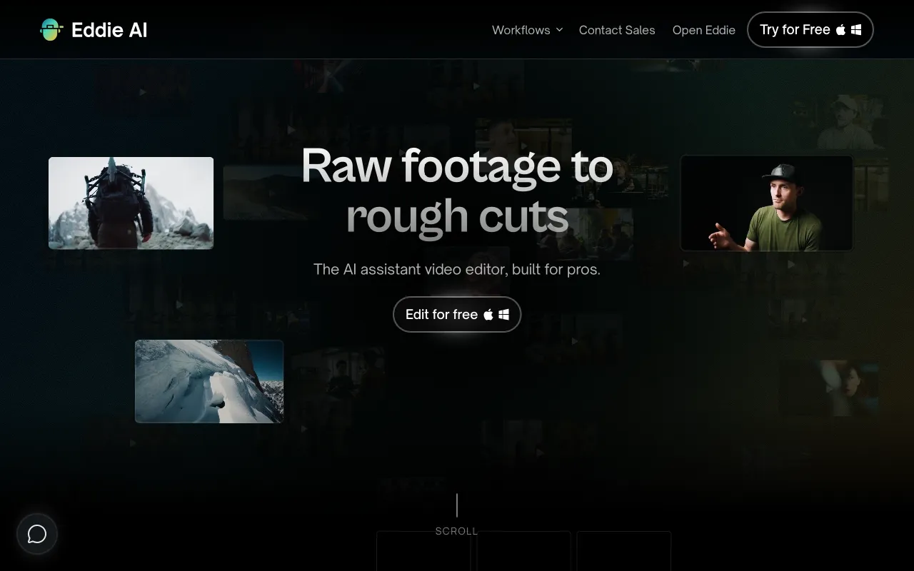 Eddie, your AI video editor — preview screenshot