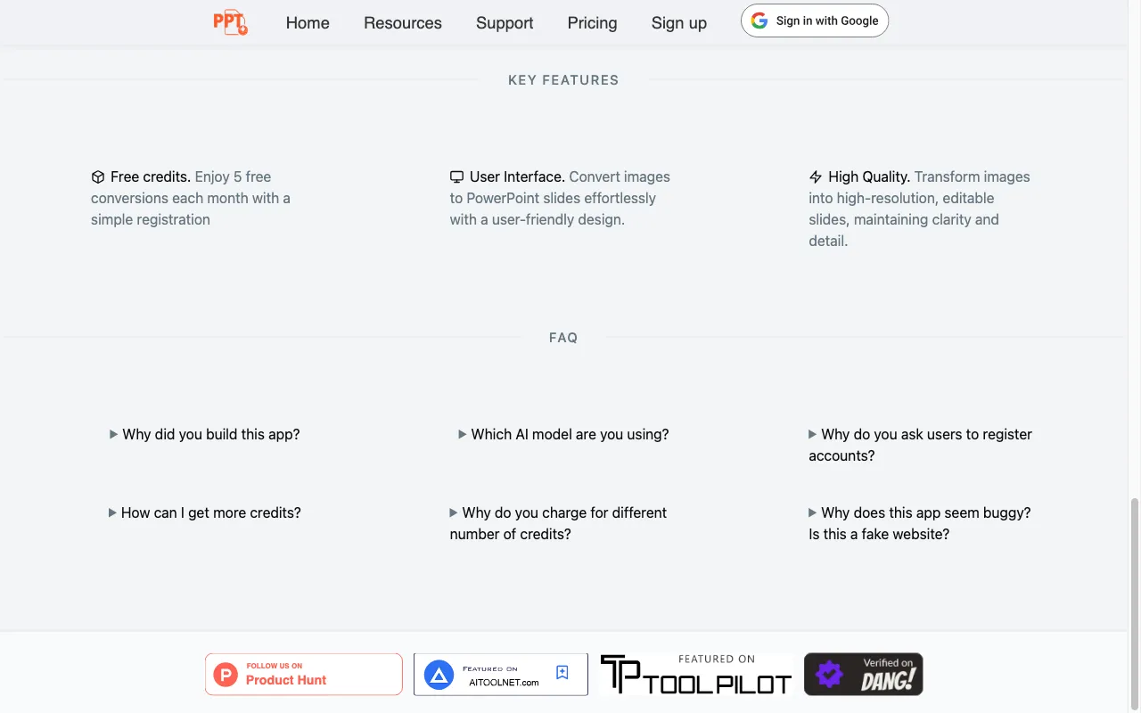 Edit in PPT — pricing page