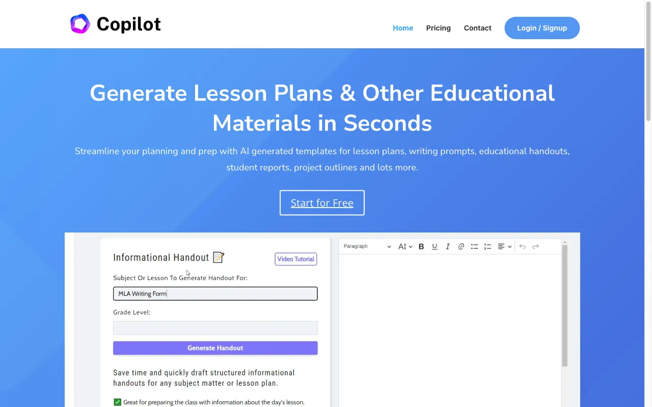 Education CoPilot — preview screenshot
