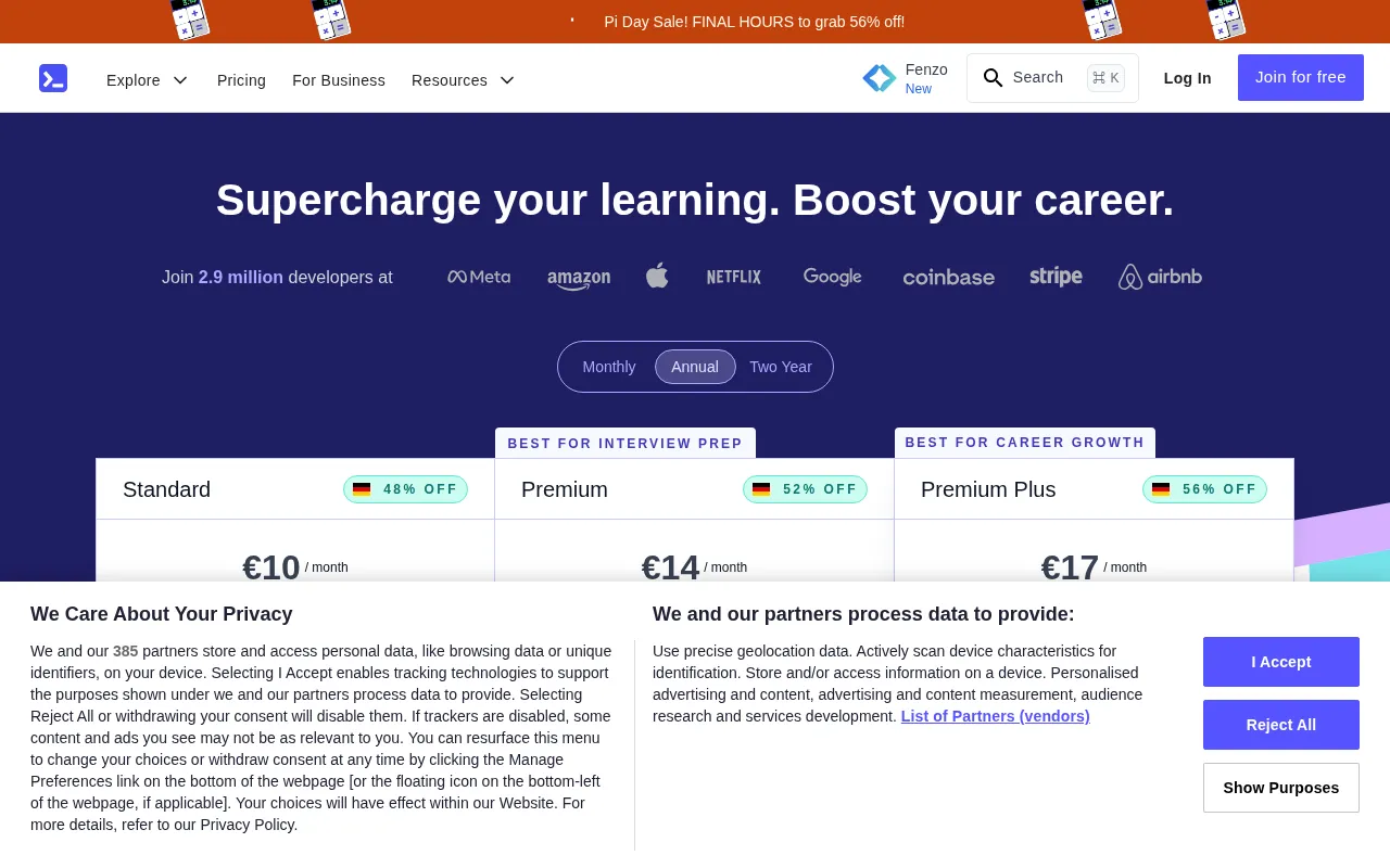 Educative — pricing page