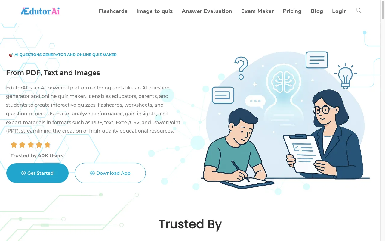 Edutor AI — preview screenshot