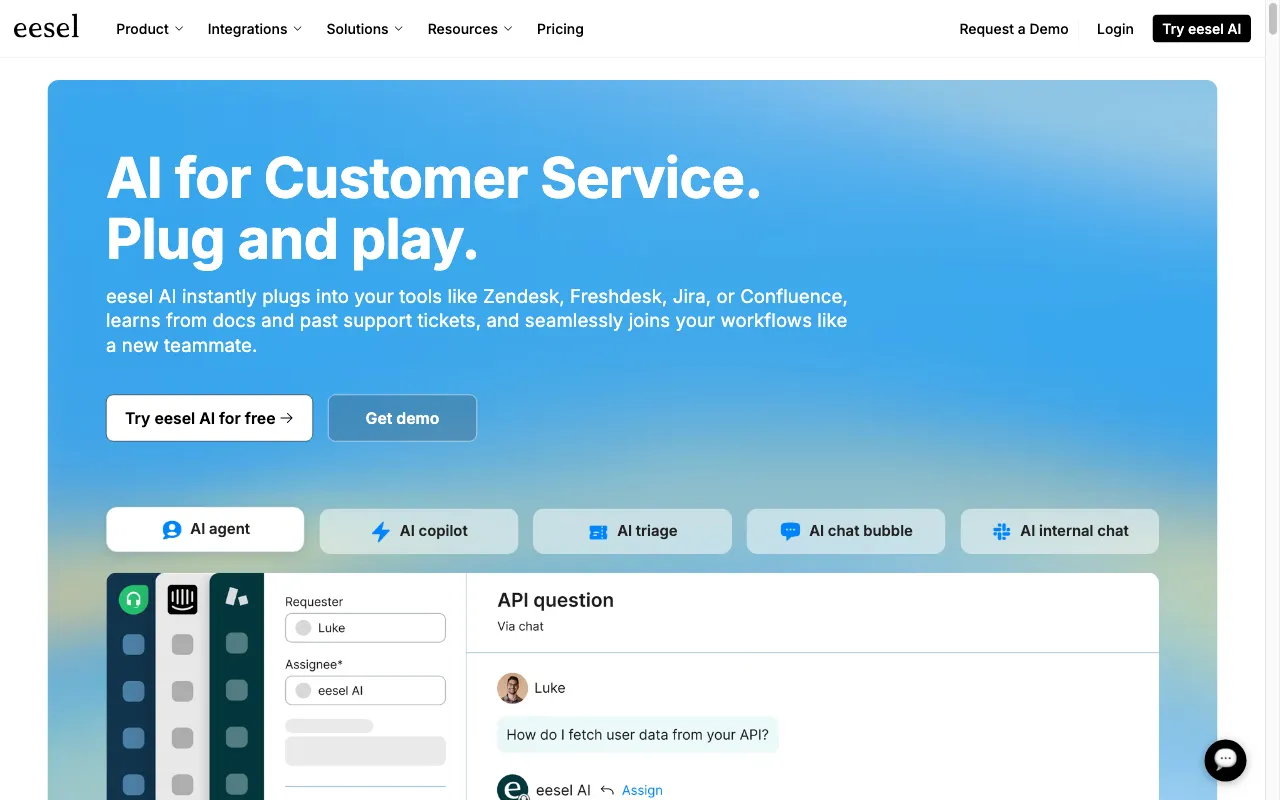 eesel AI — preview screenshot