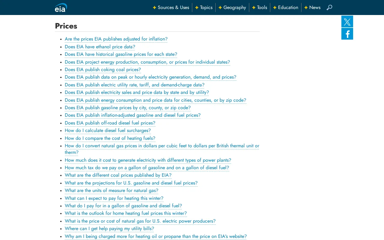 Eia — pricing page