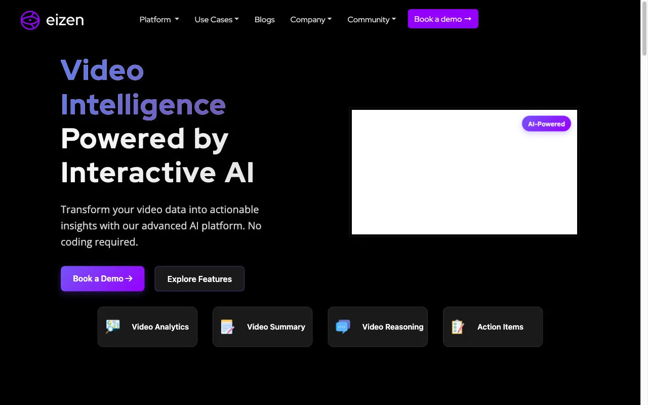 Eizen Video Intelligence — preview screenshot