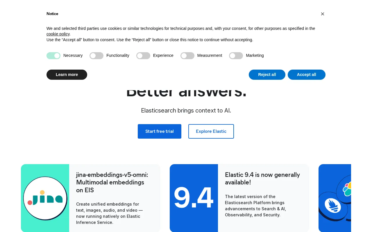 Elastic Observability — preview screenshot
