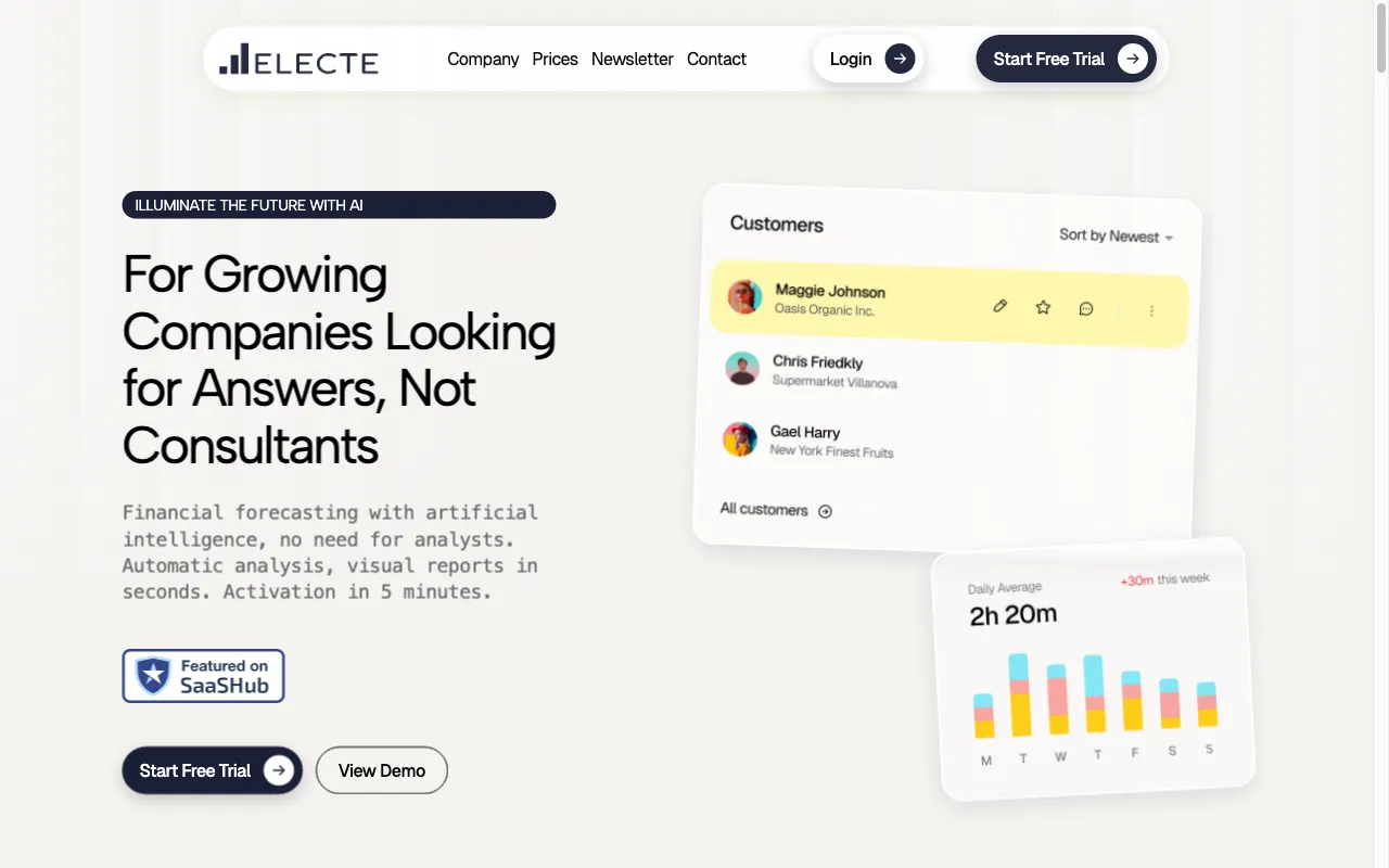 Electe — preview screenshot