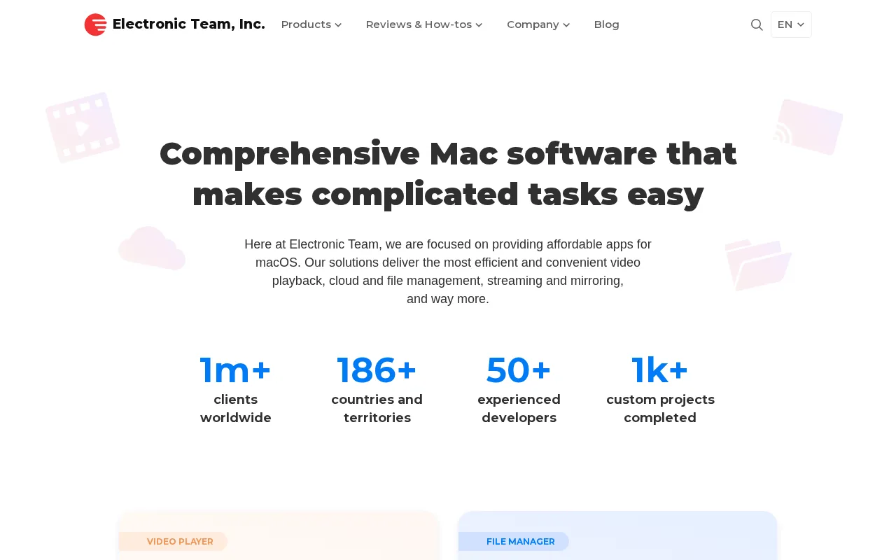Electronic Team, Inc. — preview screenshot
