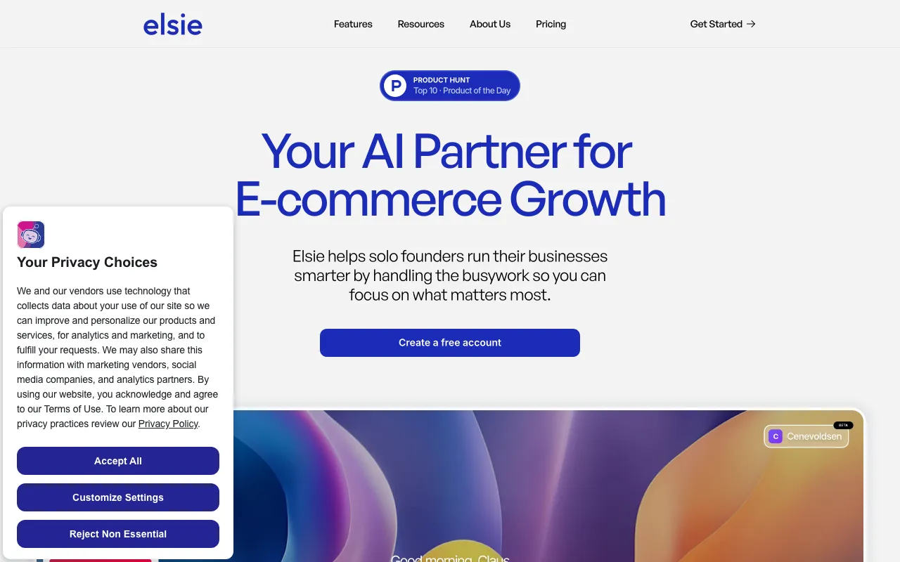 Elsie AI — preview screenshot