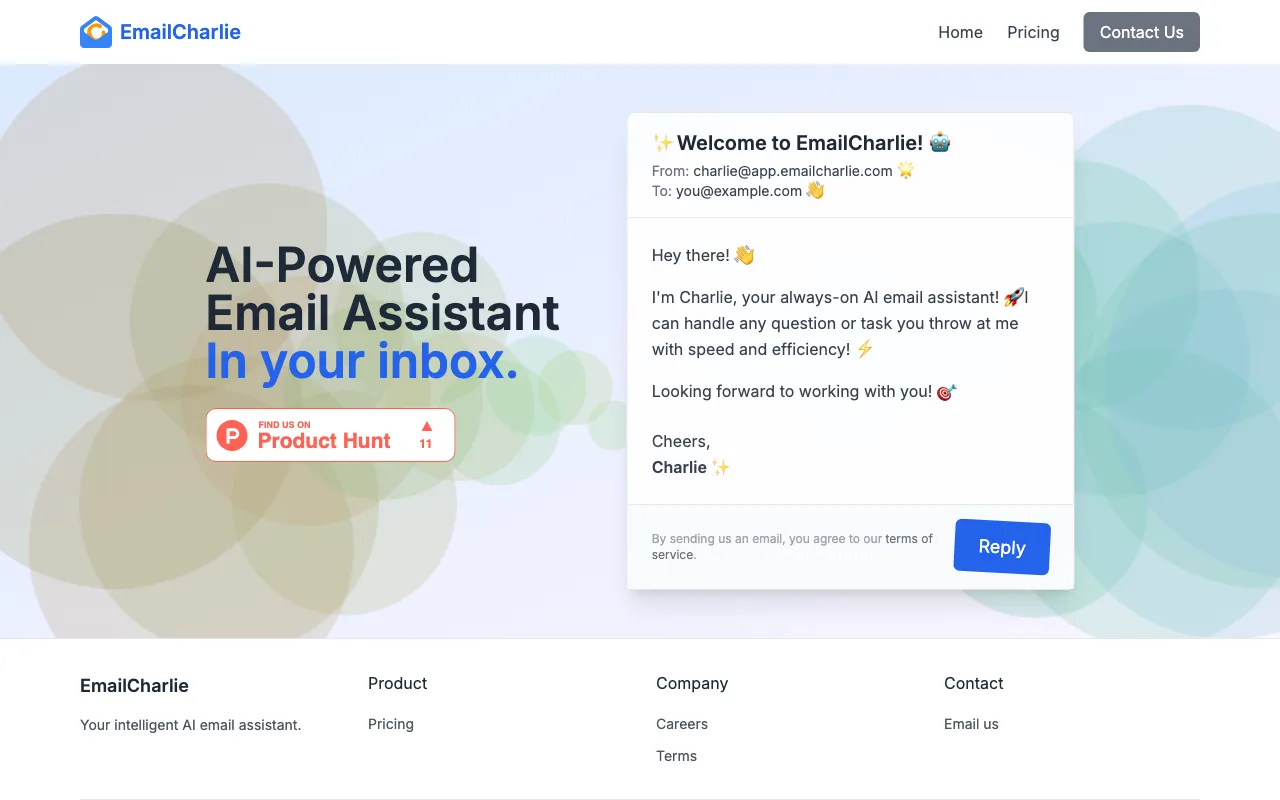 EmailCharlie — preview screenshot