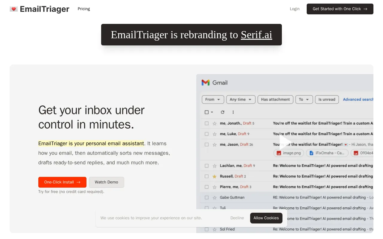 EmailTriager — preview screenshot