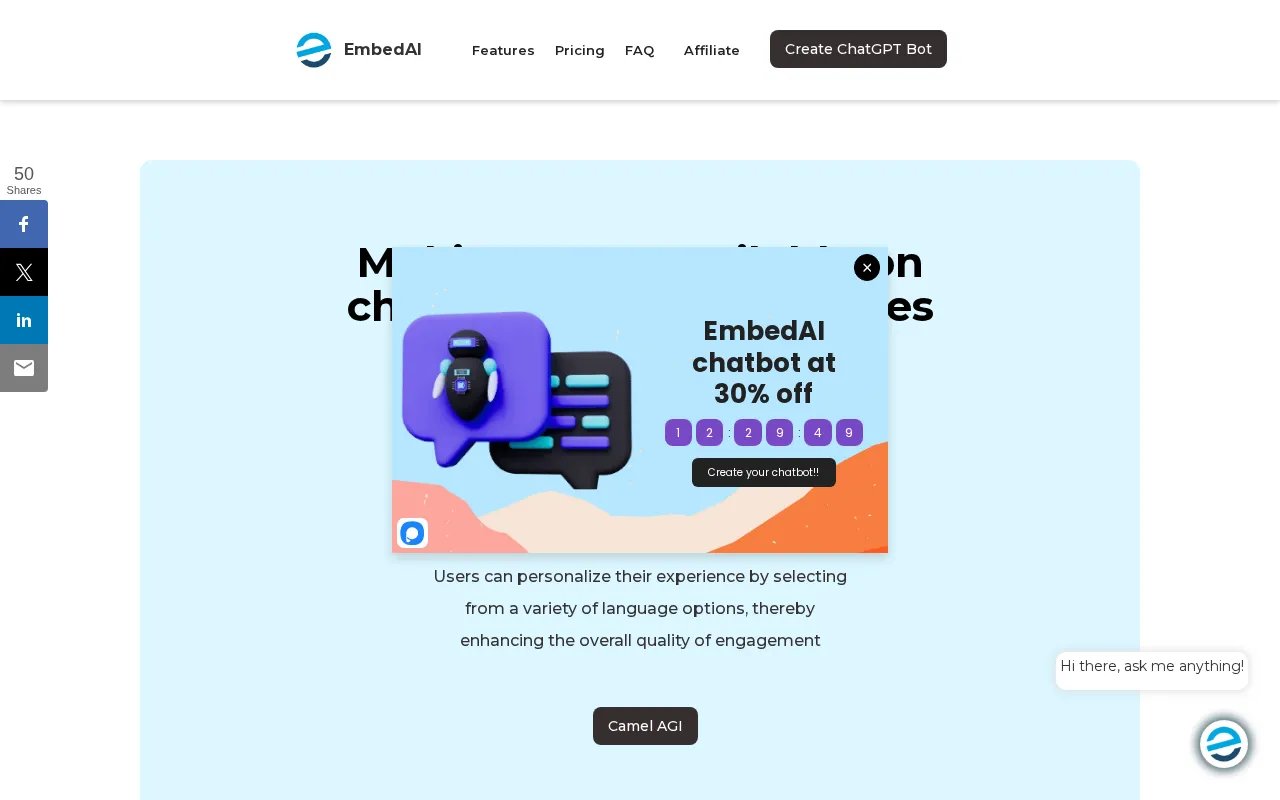 EmbedAI — preview screenshot