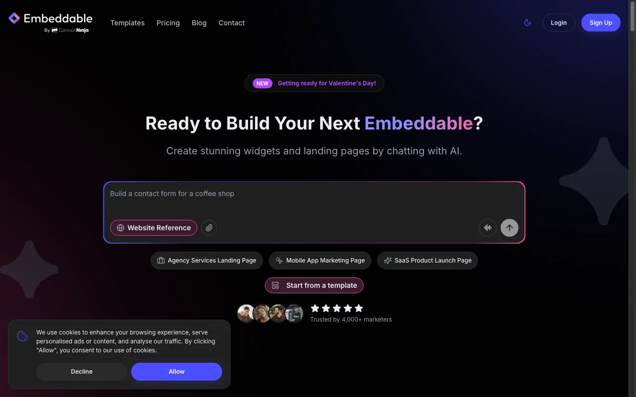 Embeddable — preview screenshot