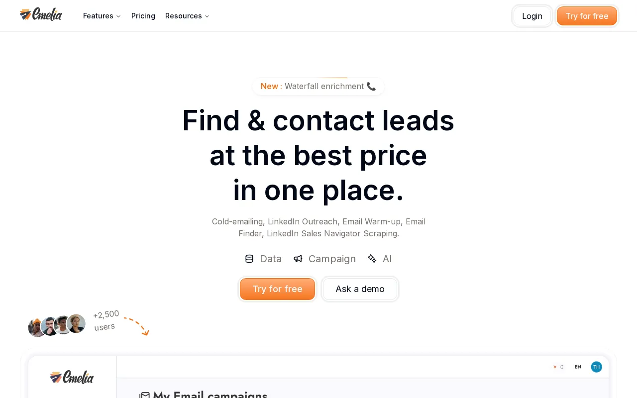 Emelia — preview screenshot
