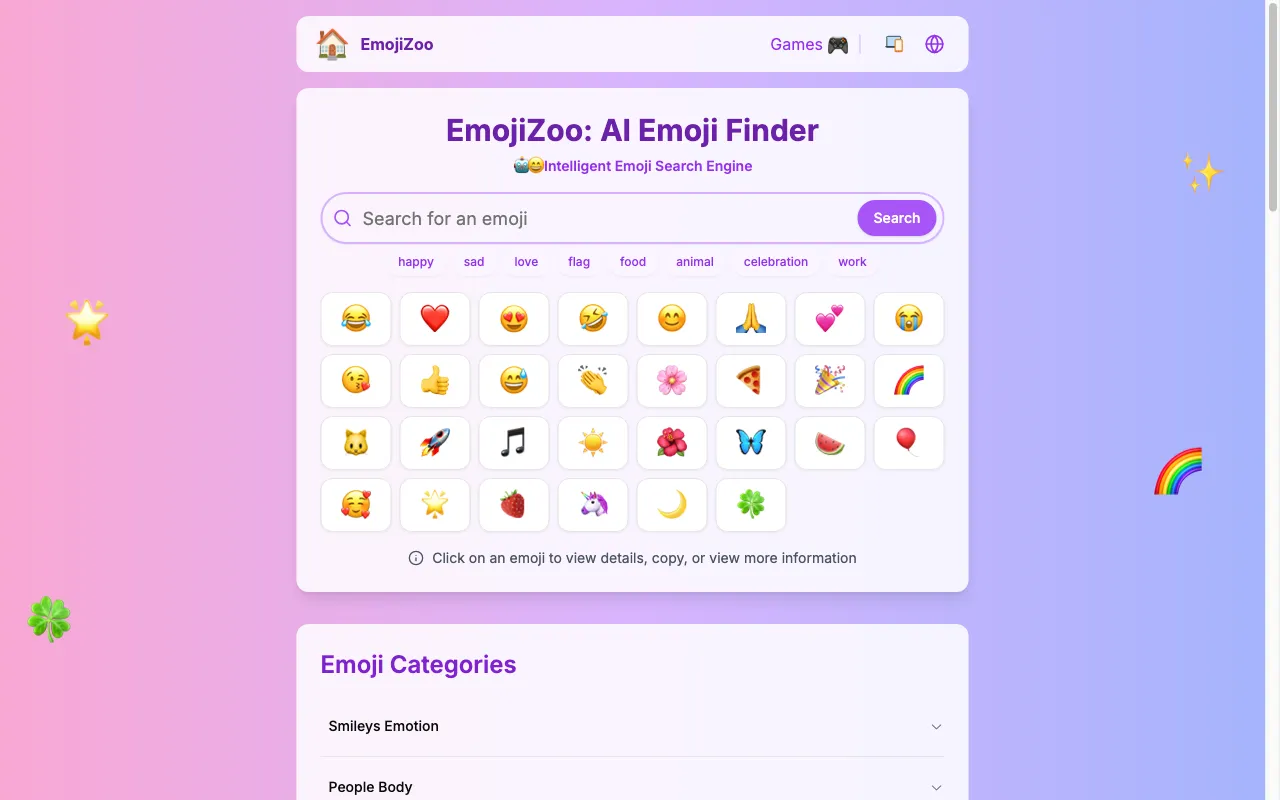EmojiZoo — preview screenshot