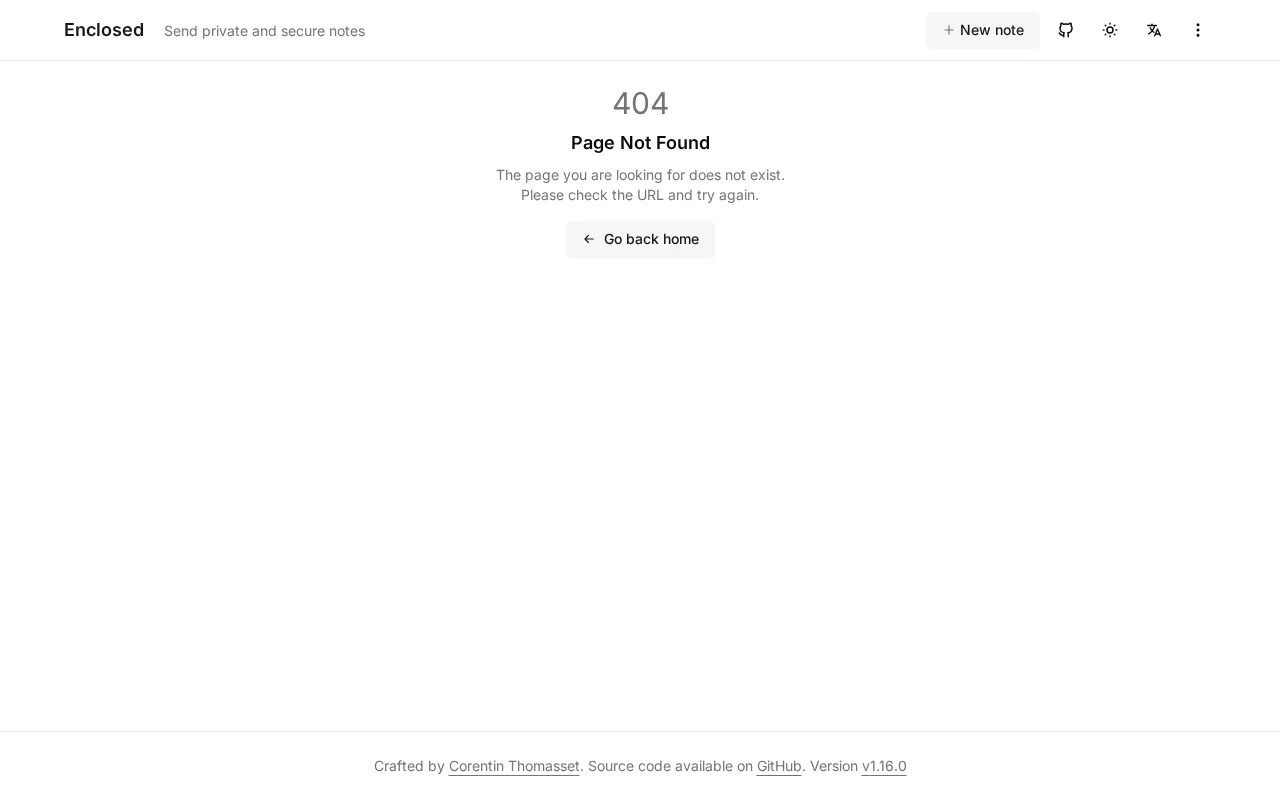 Enclosed — pricing page