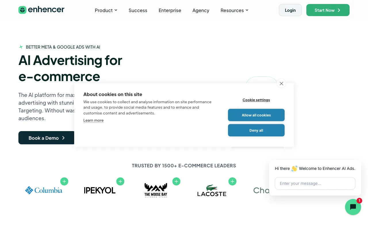 enhencer.com — preview screenshot