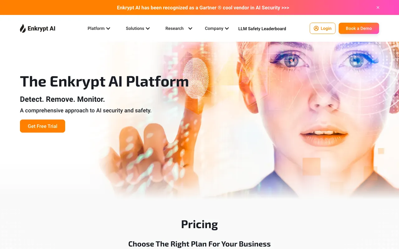 Enkrypt AI — pricing page