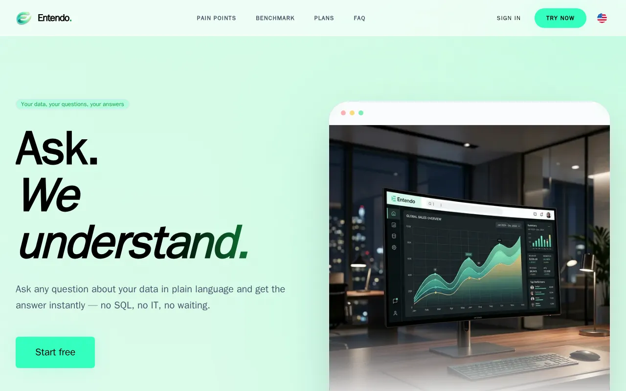 Entendo — preview screenshot