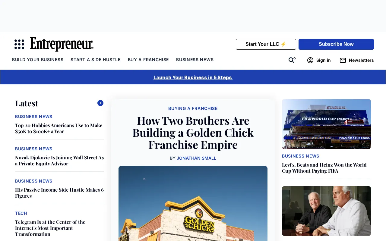 Entrepreneur — preview screenshot