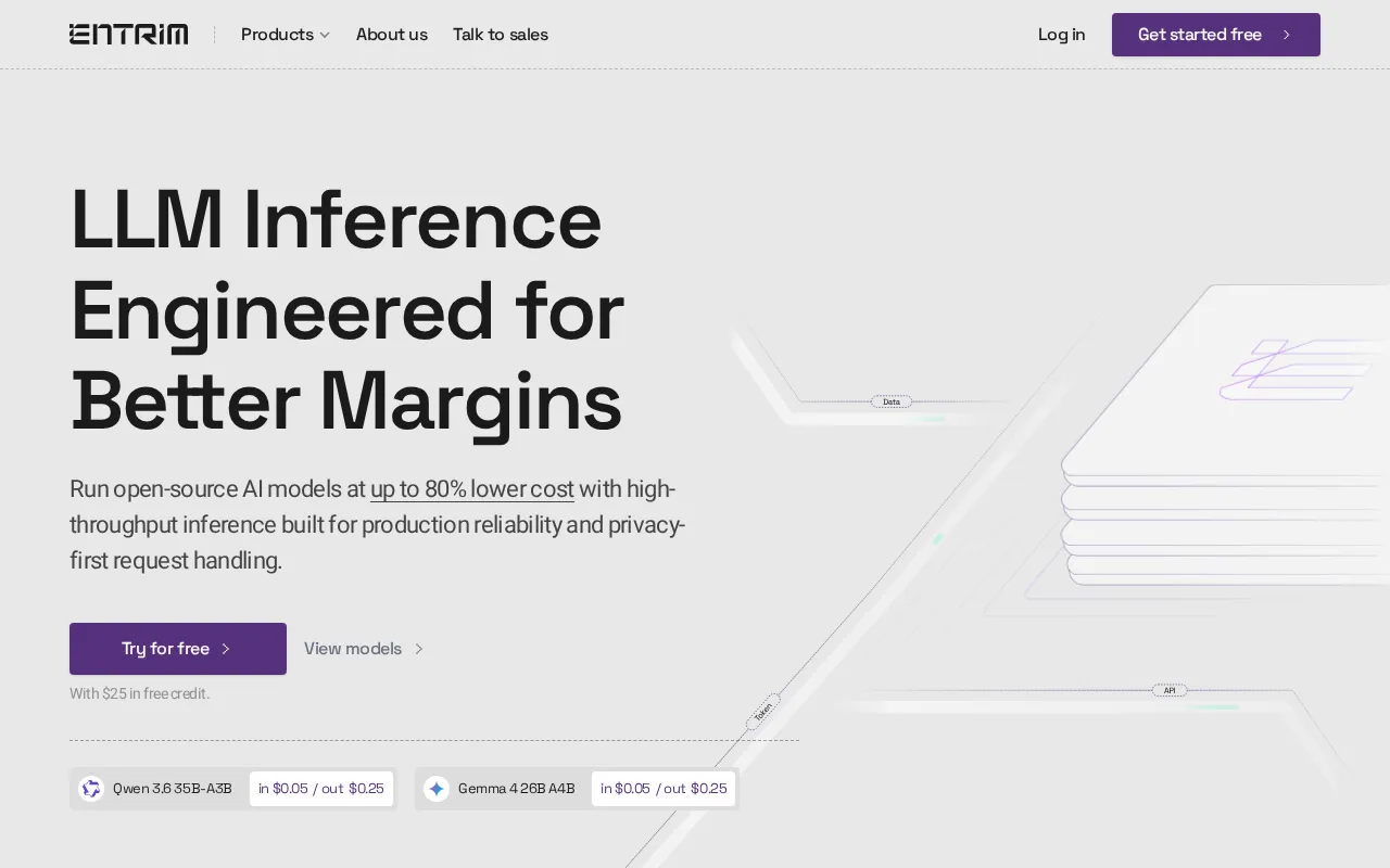 Entrim AI — preview screenshot