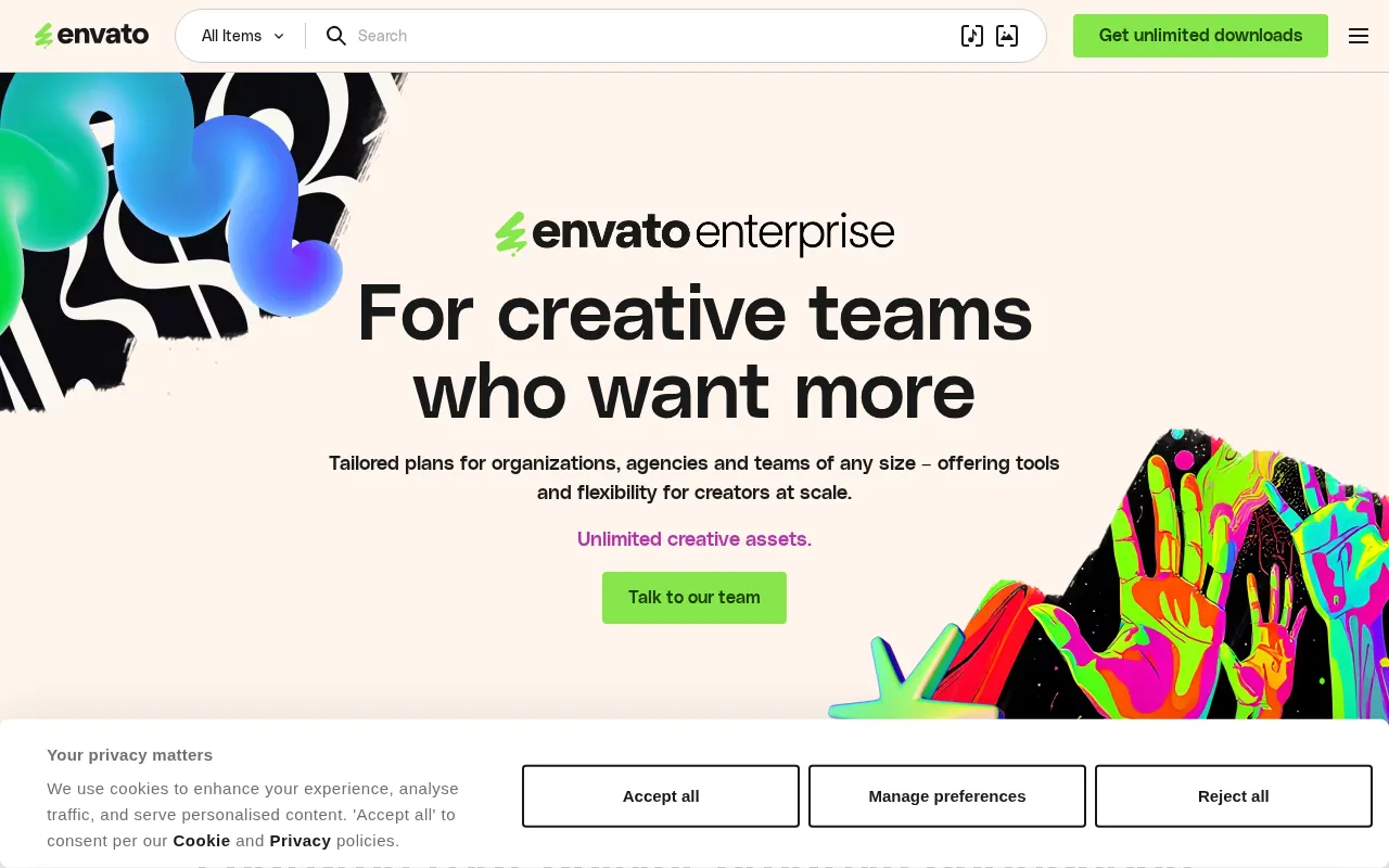 Envato — pricing page