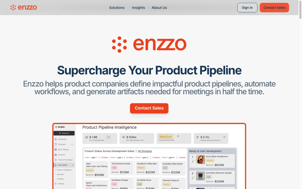 Enzzo PM — preview screenshot