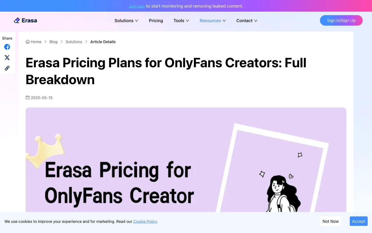 Erasa.ai — pricing page