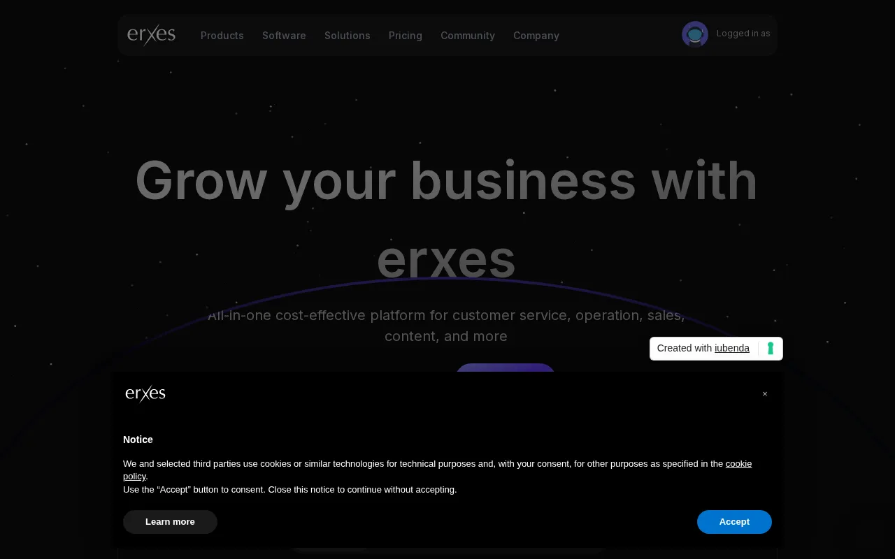erxes Inc — preview screenshot