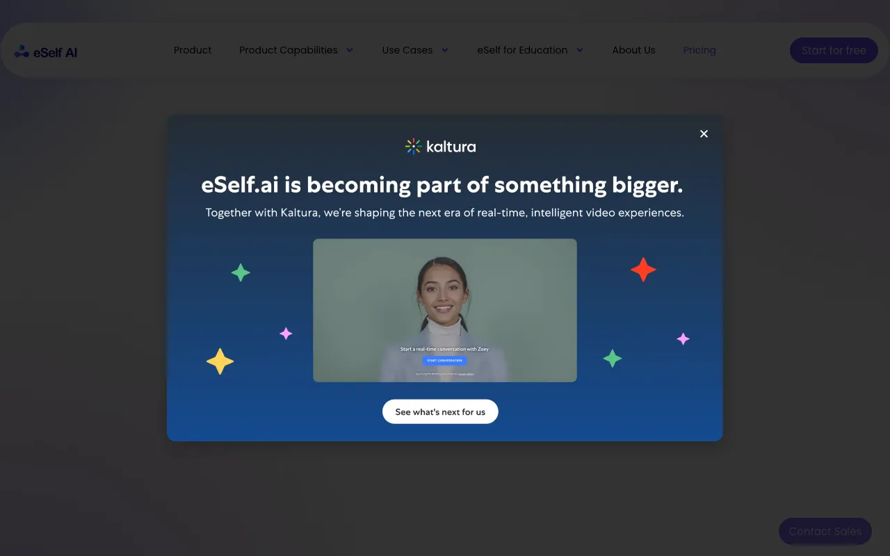 eSelf AI — pricing page