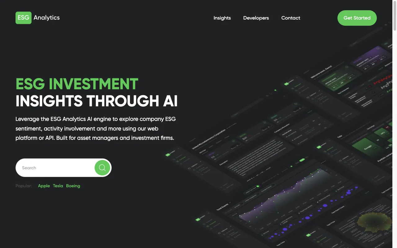 ESG Analytics — preview screenshot