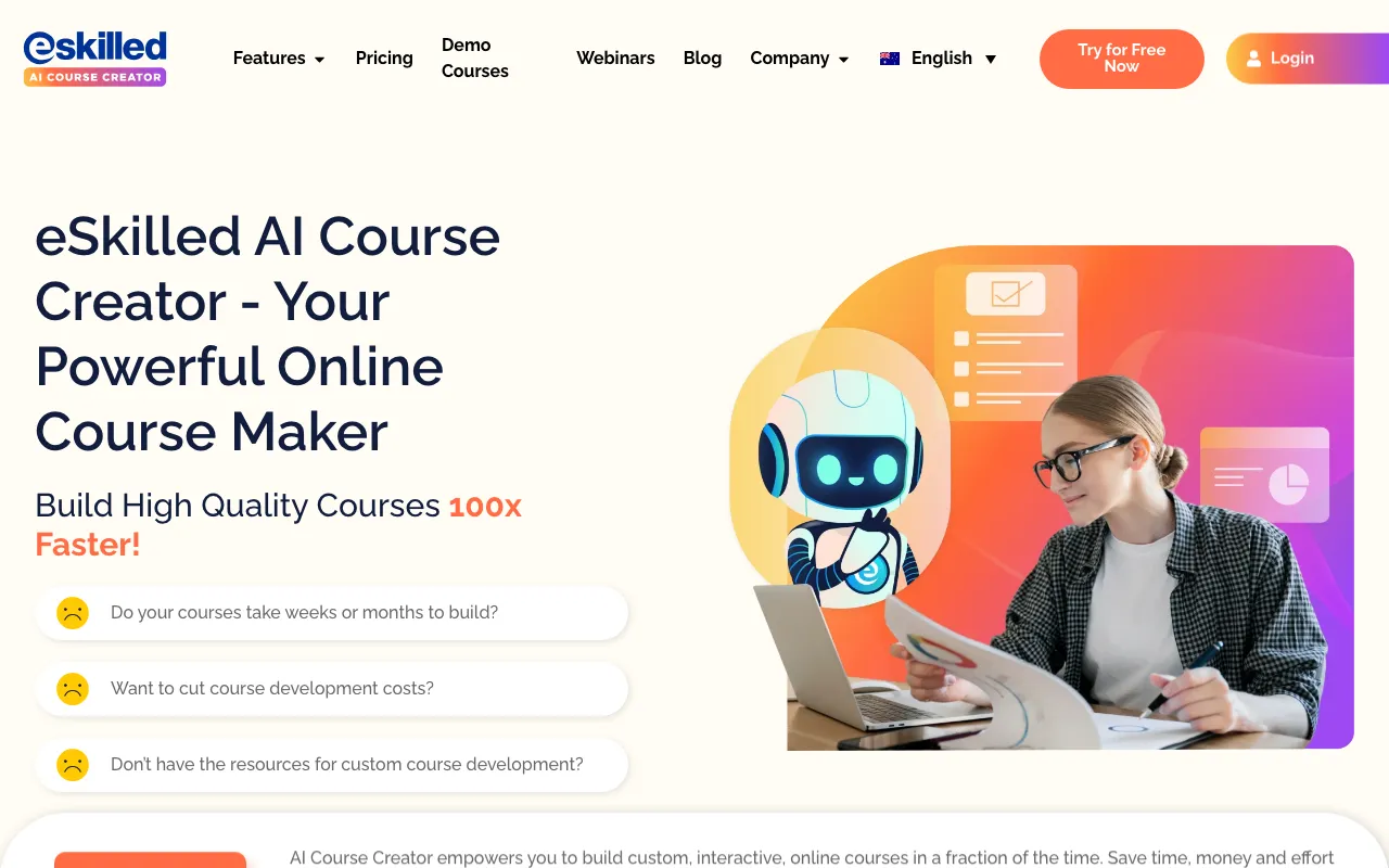 eSkilled AI Course Creator AI — preview screenshot