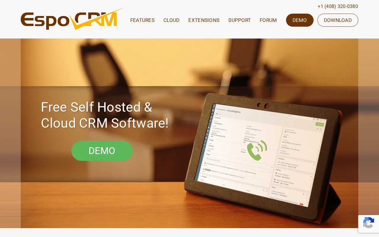 EspoCRM — preview screenshot