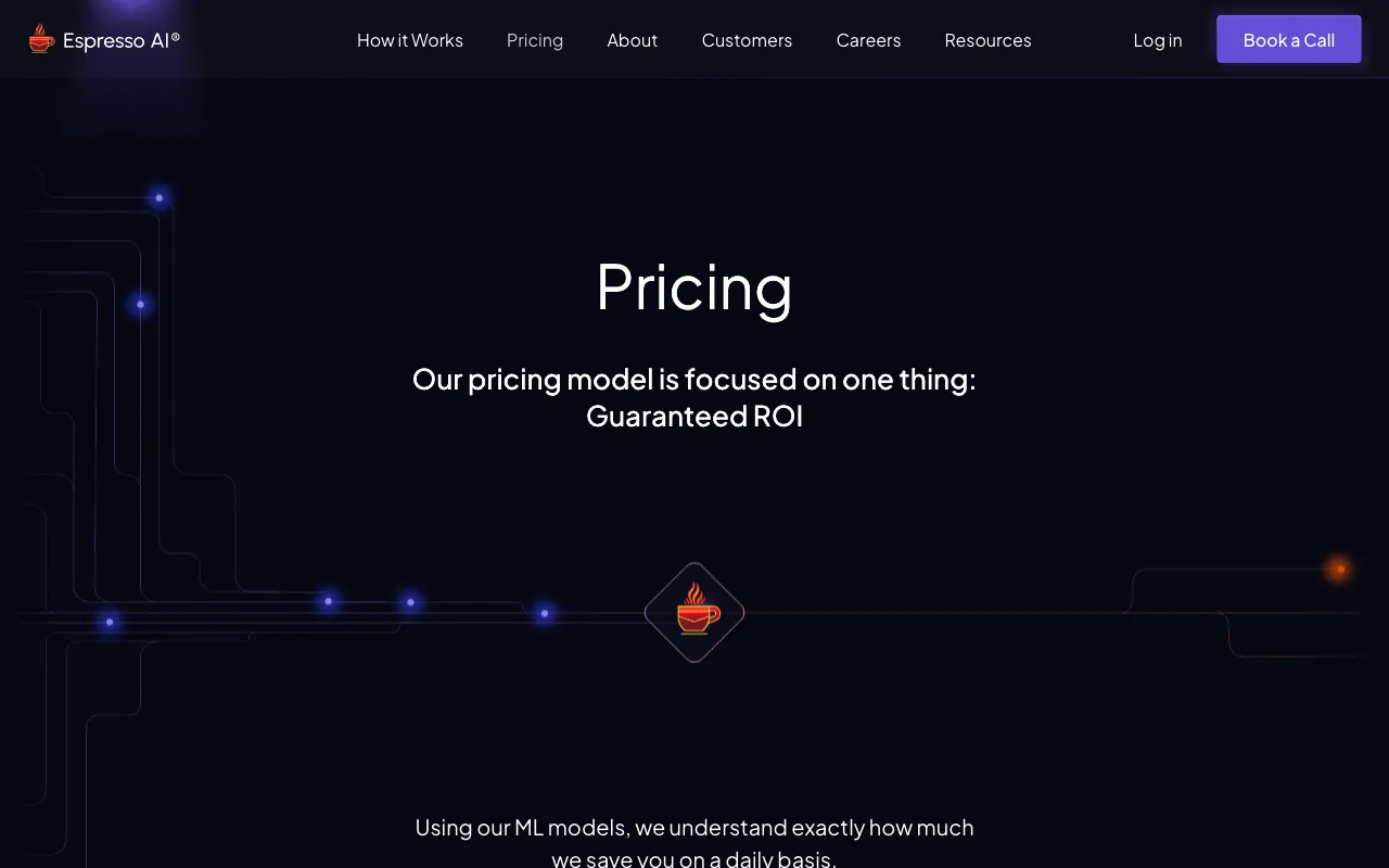 Espresso AI — pricing page
