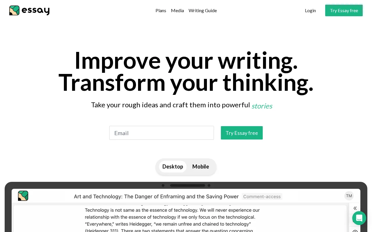 Essay.app — preview screenshot