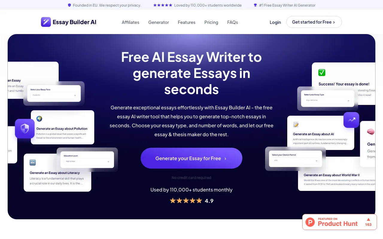 Essay-Builder.AI — preview screenshot