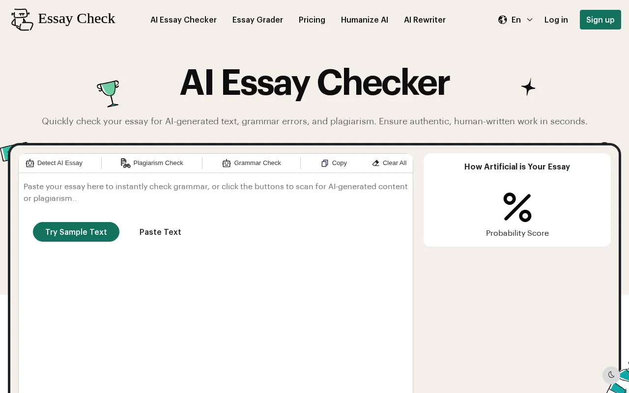 EssayCheck.ai — preview screenshot